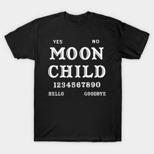 Wicca Witchcraft Ouija Board Moon Child T-Shirt